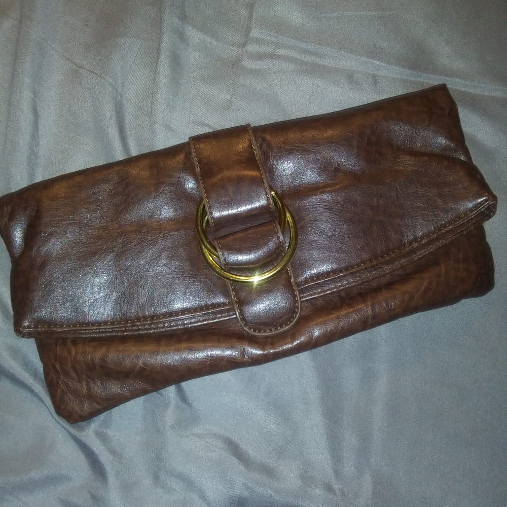 Leather Nine west clutch